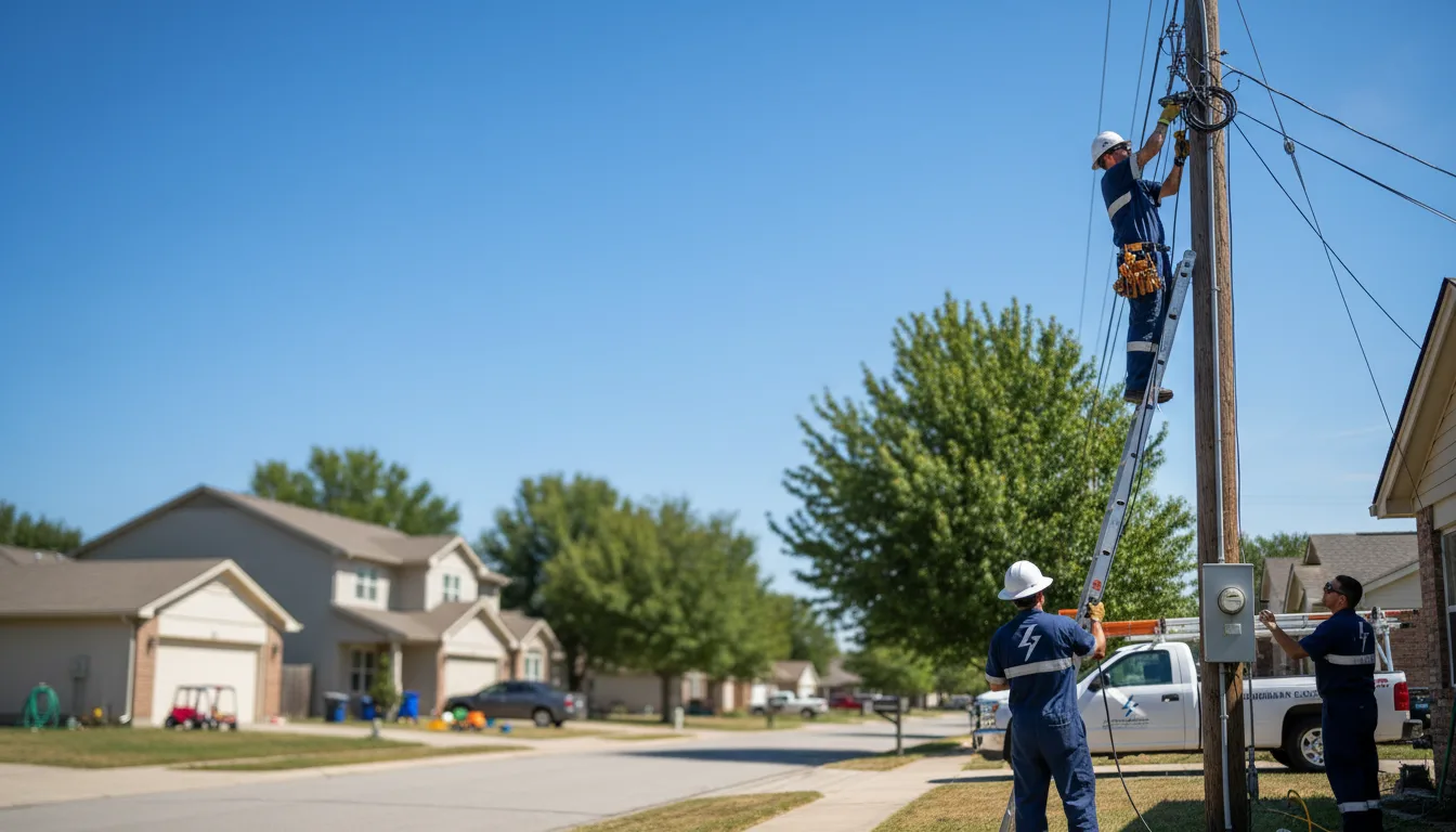 Residential electrician providing installation services in Timber Lake, SD